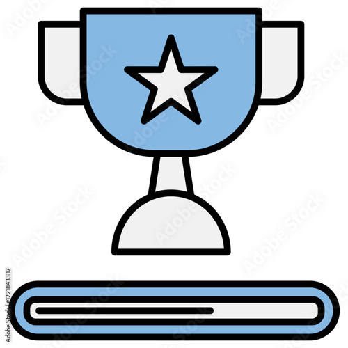 Progress Blue Black Icon