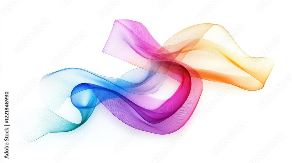 Abstract colorful wave design.