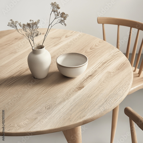 the surface of a scandinavian table kitchen, dinner,