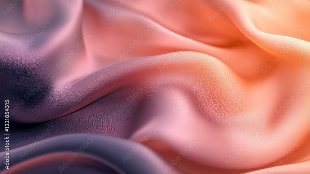 Obraz premium Abstract Draped Fabric Soft Gradient Hues