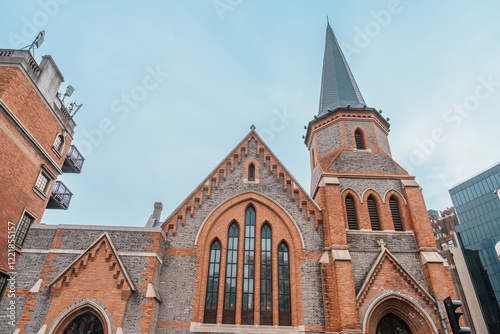 Shanghai Union Church, is a former Protestant church in Shanghai, built in Gothic style in 1886. landmark and popular for tourist attractions in Shanghai, China