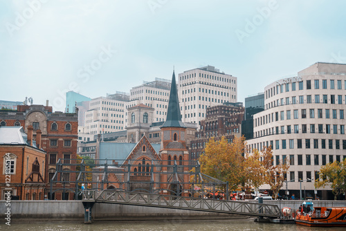 Shanghai Union Church, is a former Protestant church in Shanghai, built in Gothic style in 1886. landmark and popular for tourist attractions in Shanghai, China