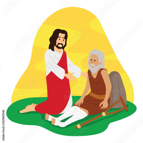 Jesus helped and healed sick people