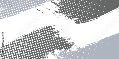 Wallpaper Mural Grunge halftone black ink brush stroke  Black brush splashes isolated on transparent abstract Torontodigital.ca