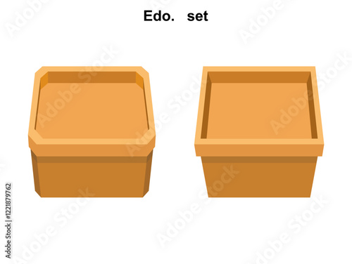 江戸時代箱膳　Edo
