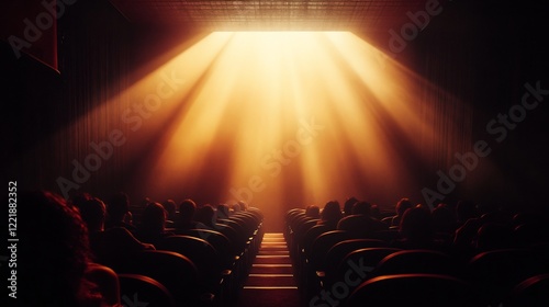 Cinema Paradiso: A Golden Ray Illuminates the Audience