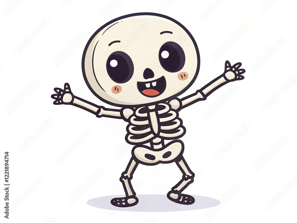 Fototapeta premium cartoon zombie halloween. skull, pirate, death, skeleton, halloween, danger, crossbones, cartoon, symbol, bones, vector, illustration, black, sign, white, bone, dead, isolated, horror, head, human, sc