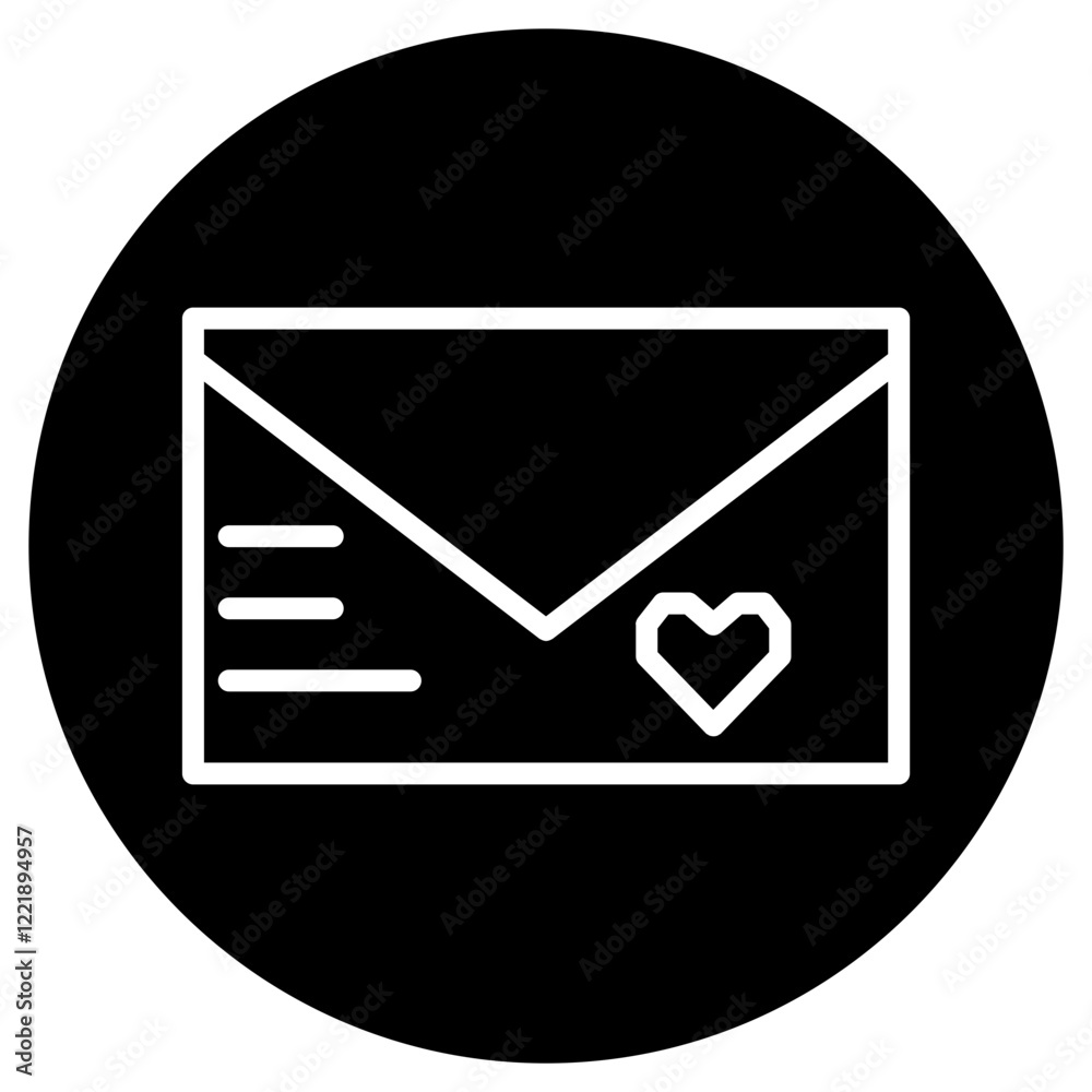 envelope icon with a valentine theme design envelope icon with a valentine theme design