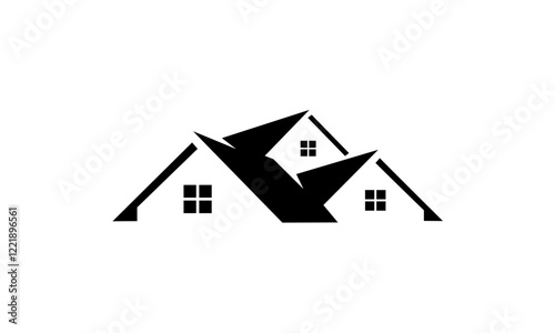 real estate house logo vector