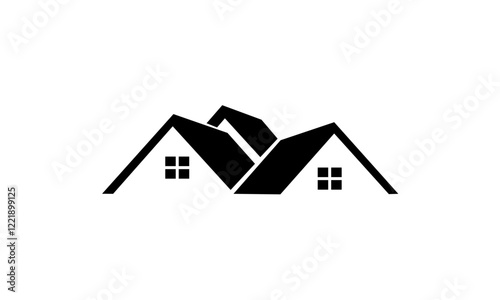 real estate house logo vector