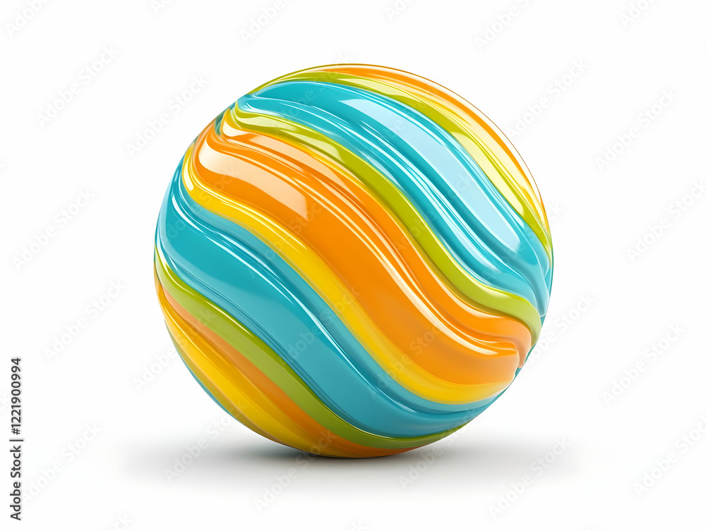 Colorful 3D Sphere Illustration Colorful 3D Sphere Illustration