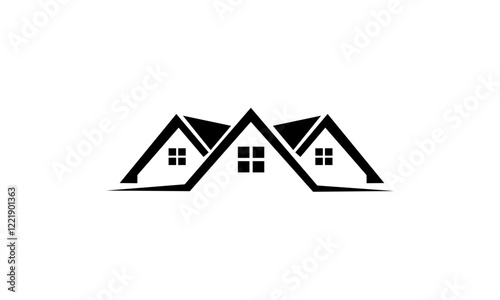 real estate house logo vector