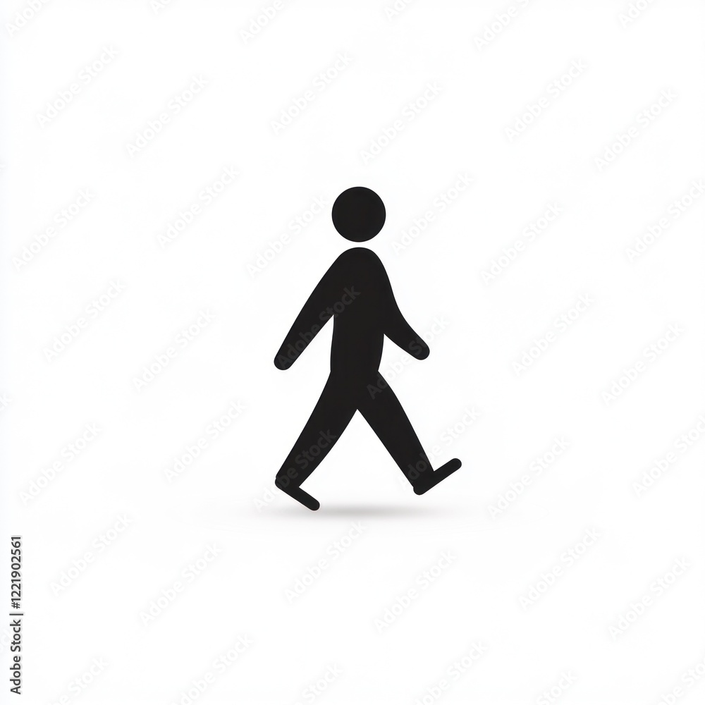 Simple Black Silhouette Of A Walking Person Simple Black Silhouette Of A Walking Person
