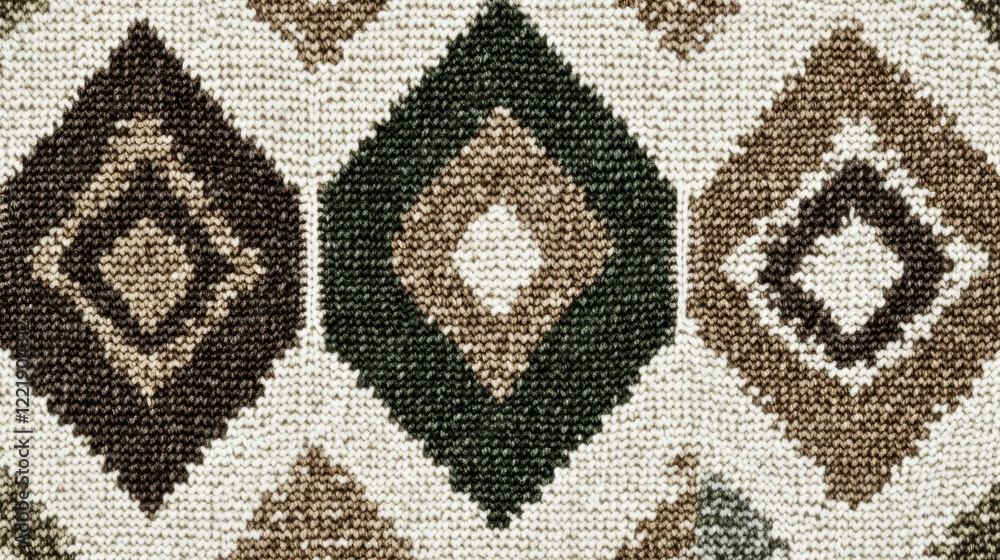 Classic argyle knit texture, geometric winter pattern, olive green brown beige white colors, detailed yarn texture, repeating ornamental design, traditional textile weave, cozy sweater pattern, Classic argyle knit texture, geometric winter pattern, olive green brown beige white colors, detailed yarn texture, repeating ornamental design, traditional textile weave, cozy sweater pattern,