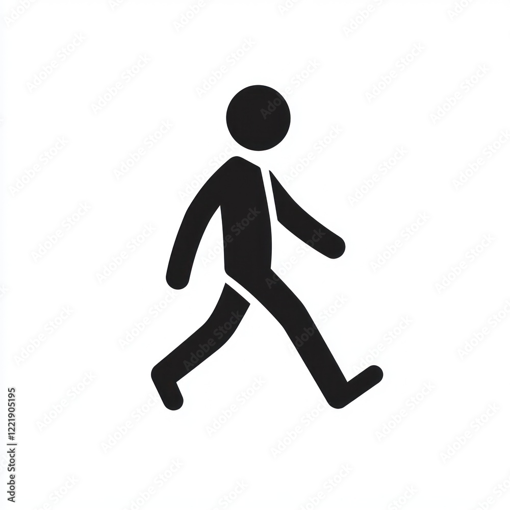 Simple Black Silhouette Of A Walking Person Simple Black Silhouette Of A Walking Person