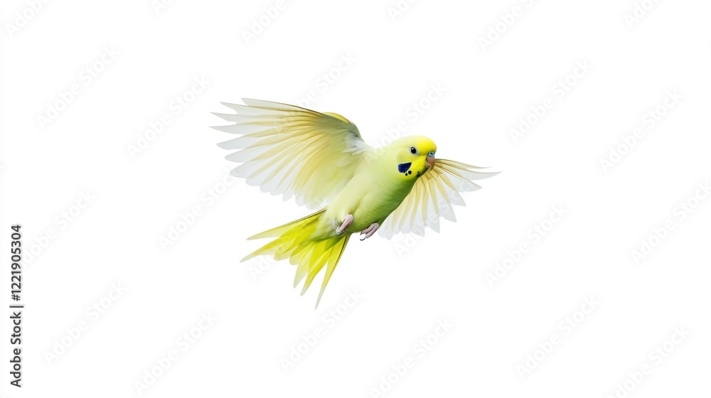 Obraz premium A yellow bird in flight