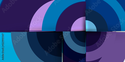 Target circle geometric abstract shapes. Vector Illustration For Wallpaper, Banner, Background, Card, Book Illustration, landing page