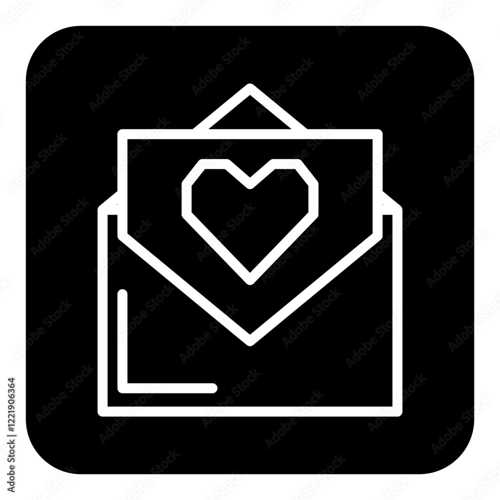 envelope icon with a valentine theme design envelope icon with a valentine theme design