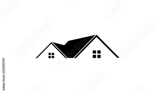 real estate house logo vector