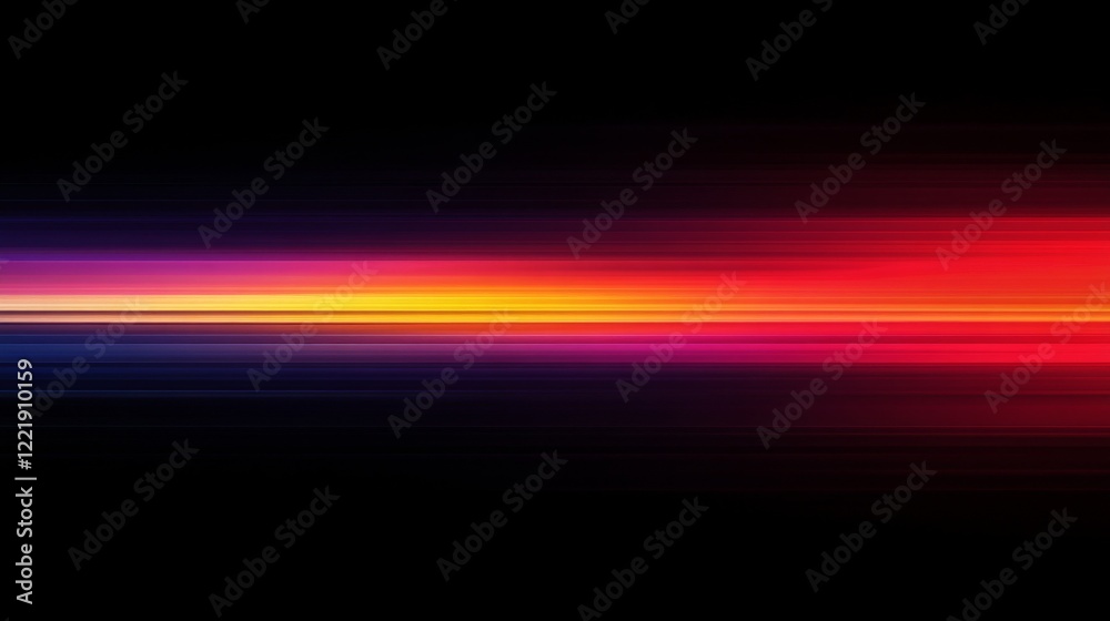 Abstract Horizontal Lines of Vibrant Red Yellow and Purple Hues Abstract Horizontal Lines of Vibrant Red Yellow and Purple Hues