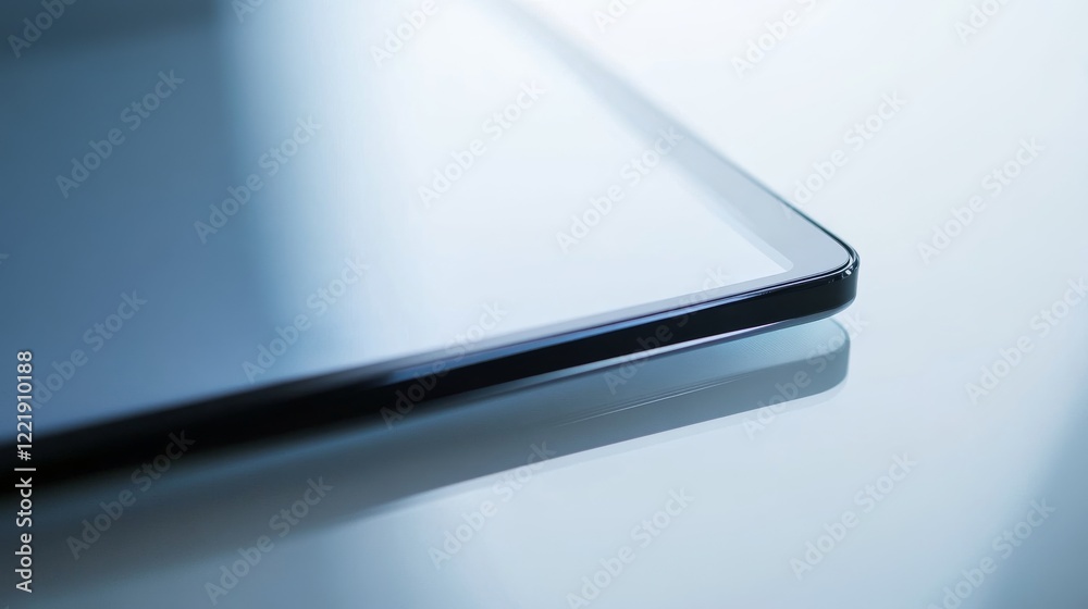 A close-up of a high-resolution touch screen's edge with sleek design and precise details, clean and modern view, Contemporary style A close-up of a high-resolution touch screen's edge with sleek design and precise details, clean and modern view, Contemporary style