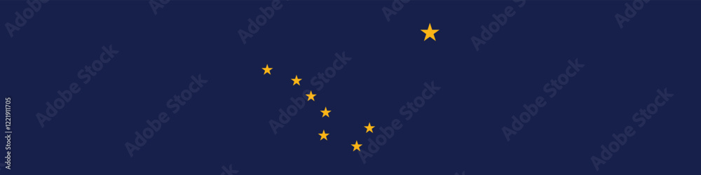 Alaska flag long banner digital vector illustration Alaska flag long banner digital vector illustration