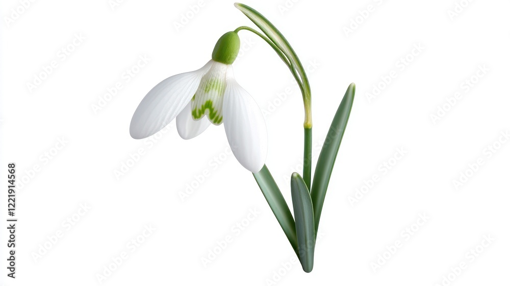 Delicate White Snowdrop Flower Delicate White Snowdrop Flower