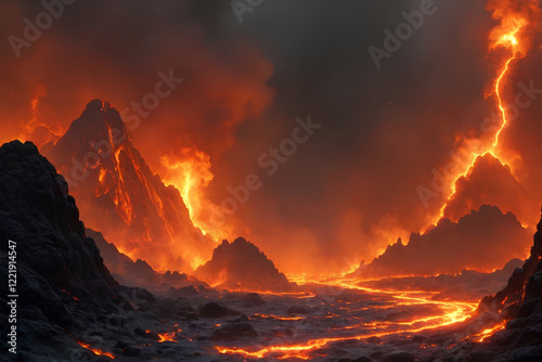 fire in the mountains