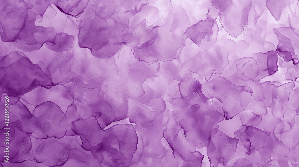 Fototapeta premium Abstract Purple Hues: A Watercolor-Inspired Texture with Flowing Ink-Like Patterns