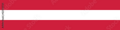 Austria flag long banner digital vector illustration