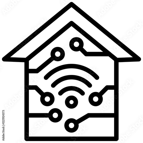 Smarthome Outline Icon