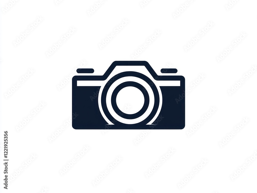 Simple Icon Depicting a Classic Camera Design Simple Icon Depicting a Classic Camera Design