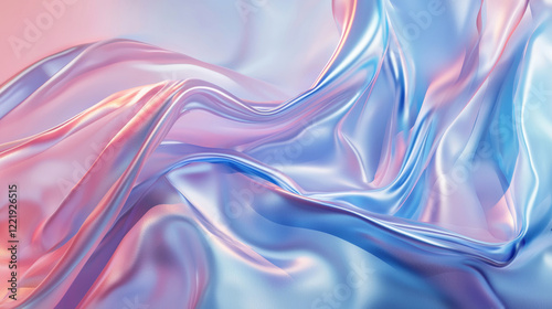 Wallpaper Mural 3D abstract geometry architecture gem stone fabric flow texture crystal rock metal shimmering glittering glass reflective fashion modern pattern template future neon cyber blue purple pink background Torontodigital.ca