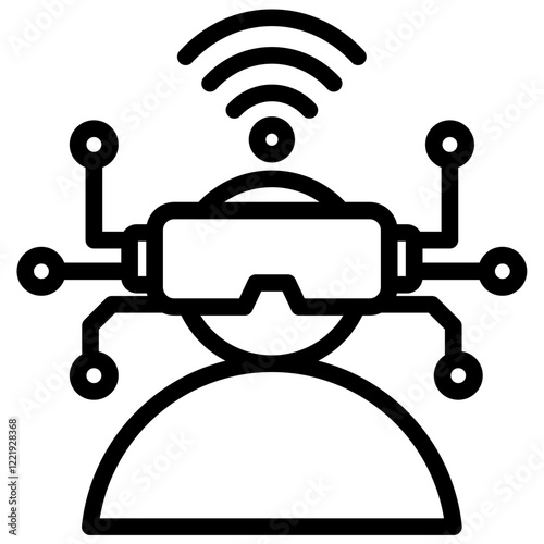 Virtual Reality Outline Icon