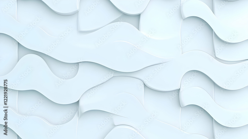 Abstract 3D Wave Background
