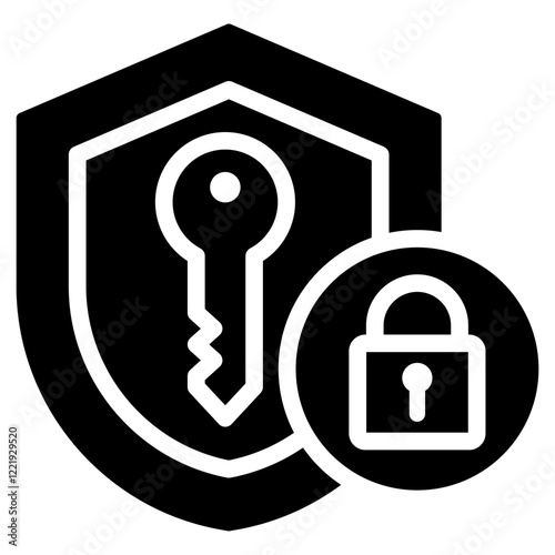 Private Key Solid Black Icon