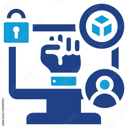Billede på lærred User Sovereignty Dual Tone Icon
