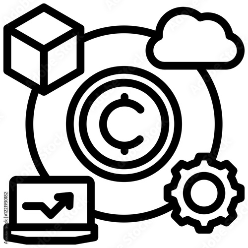 Decentralized Outline Icon