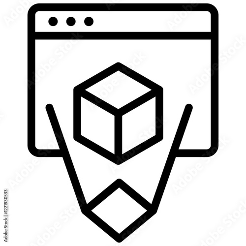 Staking Platform Outline Icon