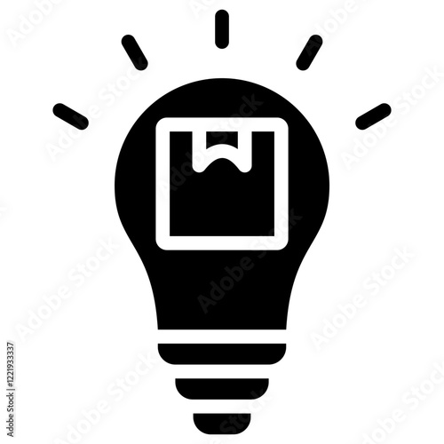 Product Innovation Solid Black Icon