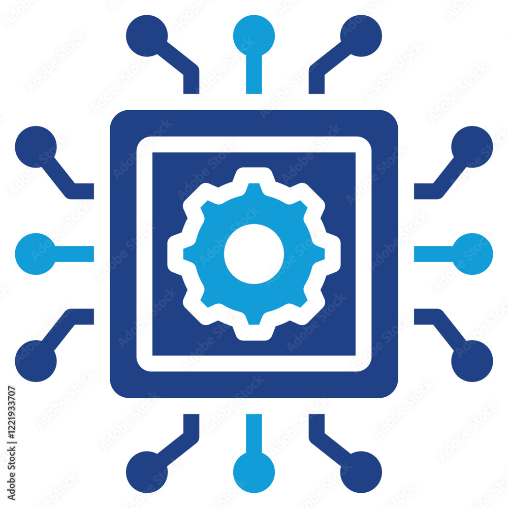 Digital Transformation Dual Tone Icon Digital Transformation Dual Tone Icon