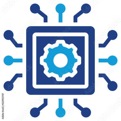 Digital Transformation Dual Tone Icon