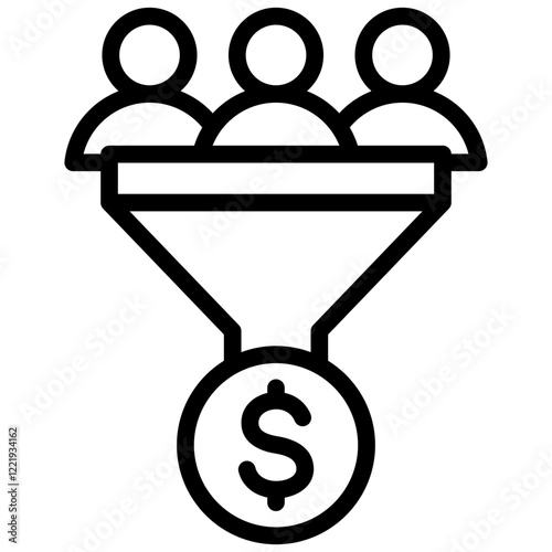 Lead Generation Outline Icon