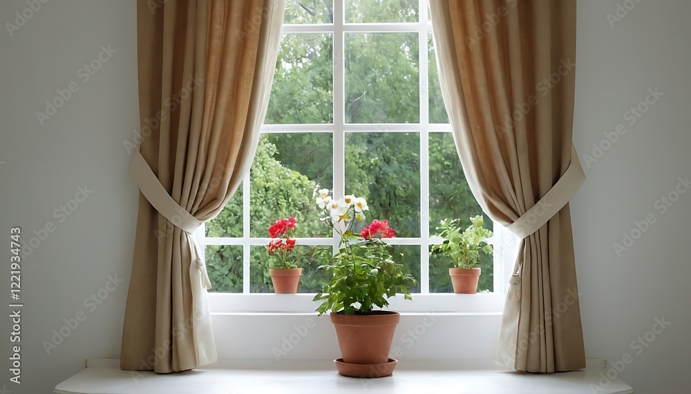 Bright interior window with curtains white window sill, room, home,curtain, idyllic, indoors, lifestyles, no people, nostalgia,9546 Bright interior window with curtains white window sill, room, home,curtain, idyllic, indoors, lifestyles, no people, nostalgia,9546