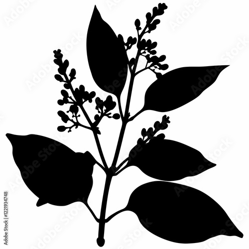 A tall palm tree with a tall pole in the middle. The pole is black and has a white base