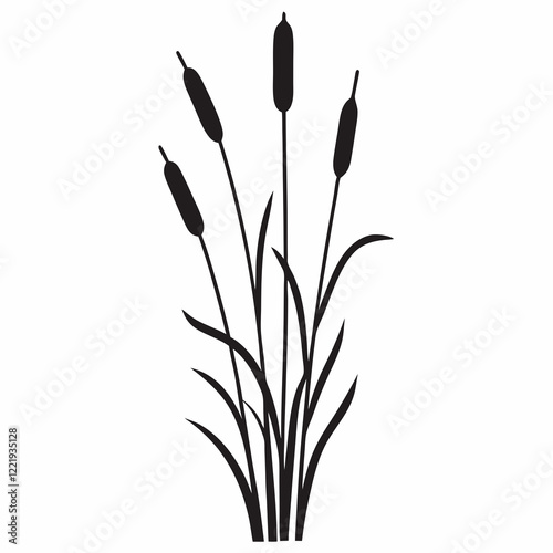 A tall palm tree with a tall pole in the middle. The pole is black and has a white base