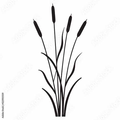A tall palm tree with a tall pole in the middle. The pole is black and has a white base