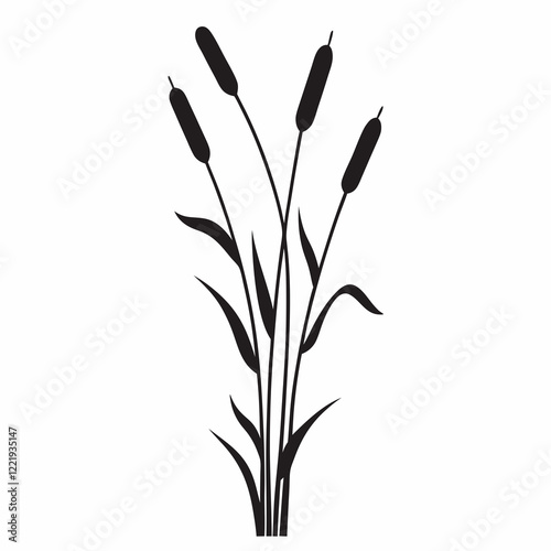 A tall palm tree with a tall pole in the middle. The pole is black and has a white base