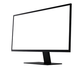 Computer monitor isolated on transparent background