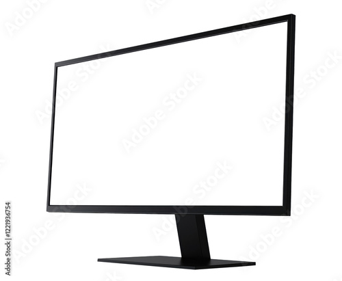 Computer monitor isolated on transparent background